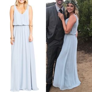 Show Me Your Mimi dusty blue bridesmaid dress